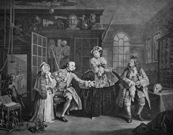Hogarth / The Scene with the Quack von William Hogarth