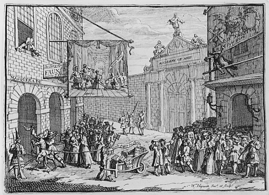 Masquerades and Operas, Burlington Gate von William Hogarth