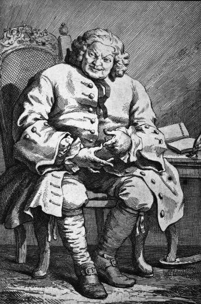 Simon Lord Lovat/ Etching/ Hogarth/ 1746 von William Hogarth