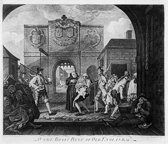 The Gate of Calais, or O The Roast Beef of Old England von William Hogarth