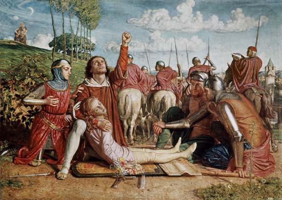 Rienzi Vowing to Obtain Justice for the Death of his Young Brother, Slain in a Skirmish between the von William Holman Hunt