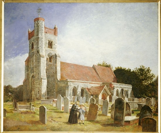 The Old Church, Ewell von William Holman Hunt