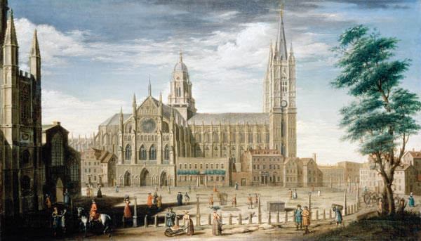 The North Front of Westminster Abbey von William James