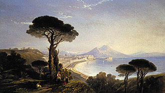 Blick auf den Golf von Neapel von William James Muller