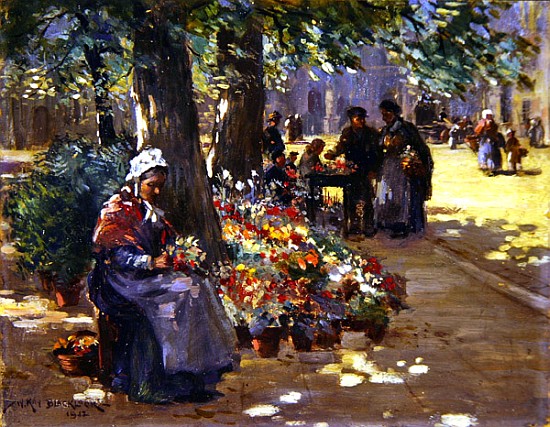 The Flower Seller von William Kay Blacklock