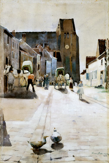 The Main Street, Grez-sur-Loing von William Kennedy