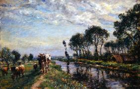 The Waterways (oil on canvas) 1890