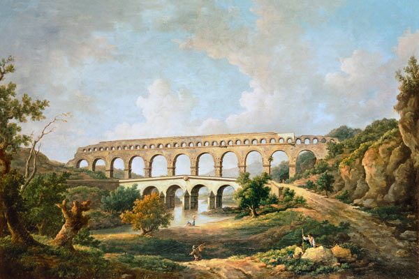 The Pont du Gard, Nimes von William Marlow