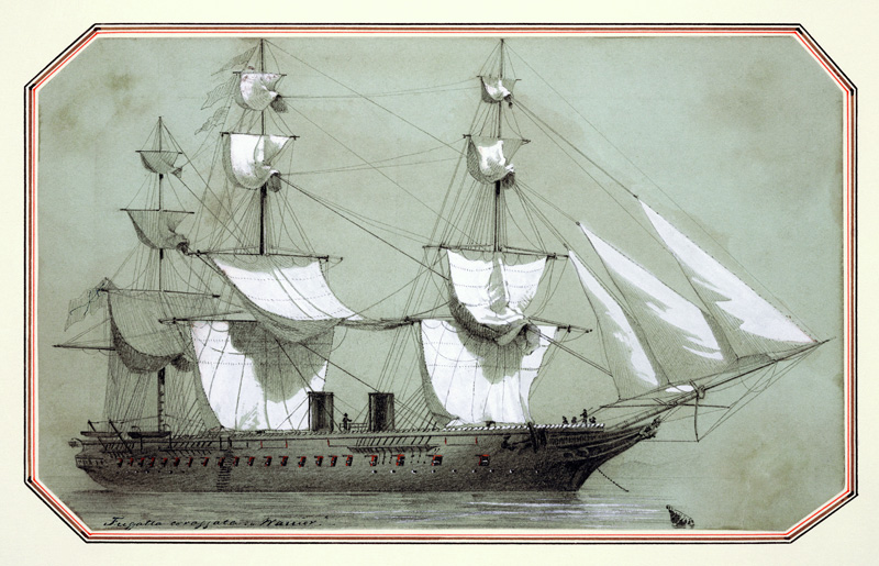 The 'Warrior', the first British iron warship von William McConnell