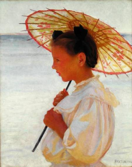 Girl with a Chinese Parasol von William McGregor Paxton