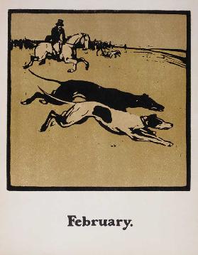 Jagen zu Pferd 1898