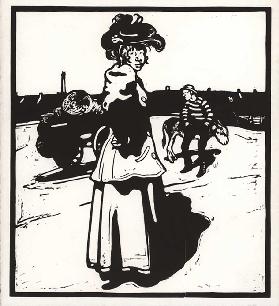 M ist für Milchmädchen (Holzstich) 1897