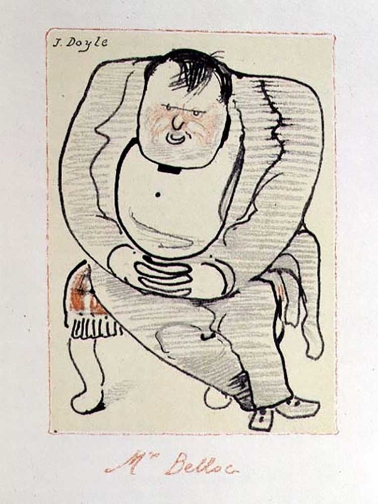 Mr Belloc, Illustration aus The Winter Owl, herausgegeben von Cecil Palmer, London, 1923 von William Nicholson