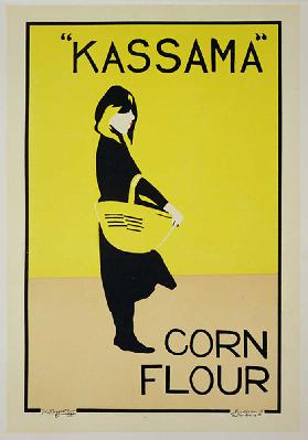 Reproduktion einer Plakatwerbung Kassama Corn Flour
