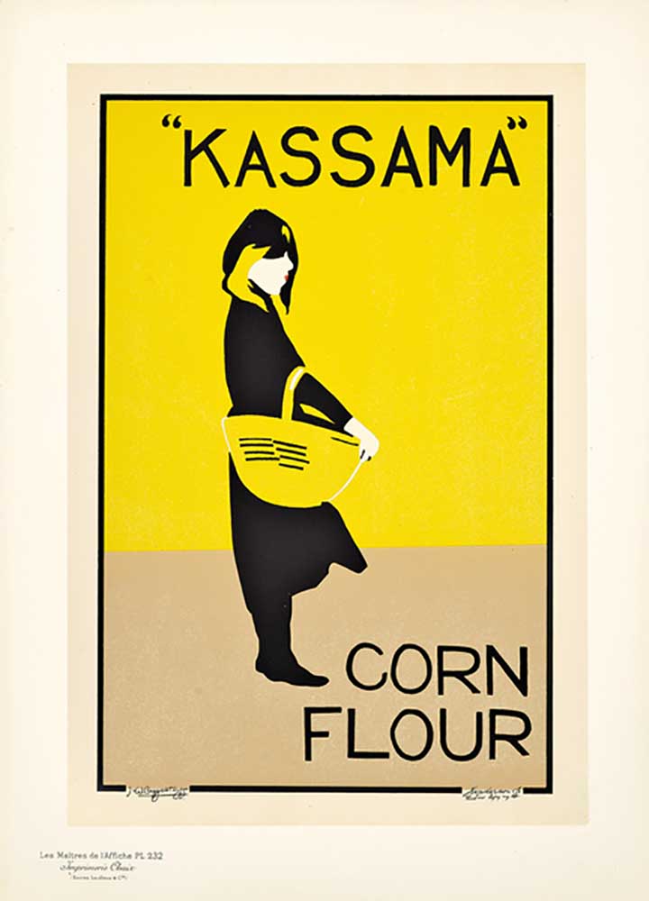 Reproduktion eines Plakats mit der Aufschrift "Kassama Corn Flour", 1895-1899 von William Nicholson