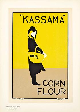 Reproduktion eines Plakats mit der Aufschrift "Kassama Corn Flour", 1895-1899 1895