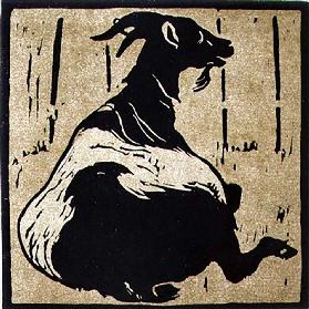 The Toilsome Goat, aus "The Square Book of Animals", herausgegeben von William Heinemann, 1899 1899