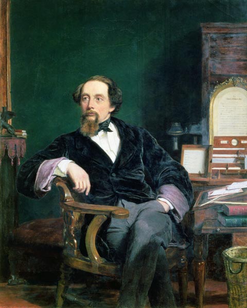 Portrait of Charles Dickens von William Powel Frith