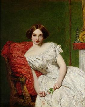 Portrait of Annie Gambart (oil on canvas) 17th
