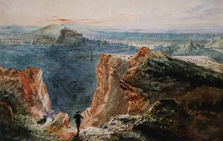 Salisbury Crags, Edinburgh von William Scott