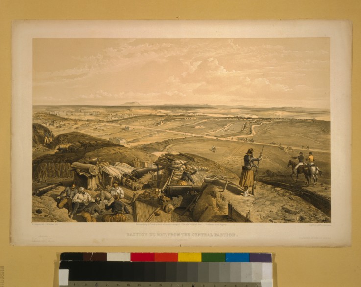 Blick auf Bastion du Mat, Sewastopol von William Simpson