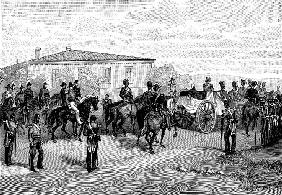 Leichenbegräbnis des Lords Raglan vor Sewasopol 1855