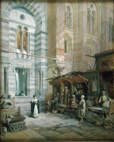 The Maristan or Mosque-Hospital of Kalaun, Cairo von William Simpson