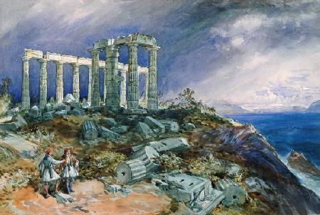 The Temple of Poseidon, Sunium 1877  on