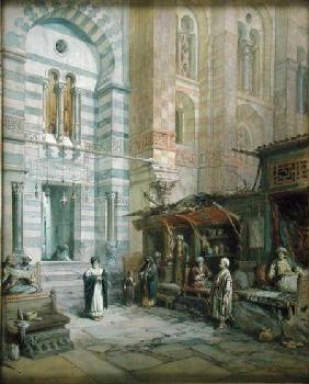 The Maristan or Mosque-Hospital of Kalaun, Cairo 1882  on