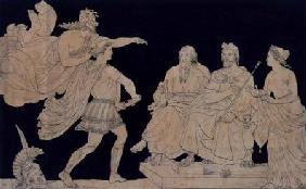 Achilles Restrained by Minerva from Rushing Upon Agamemnon 1818  &