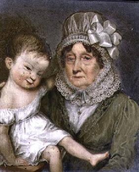 Mother of Agnes FitzHerbert with one of her grandchildren c.1817