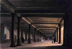 Colonnade under Trinity College Library, Cambridge, from 'The History of Cambridge', engraved by Jos 1815 our