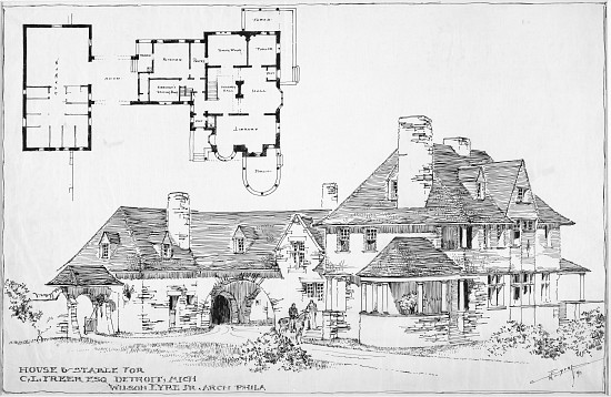 Freer Residence, House and Stable von Wilson Eyre