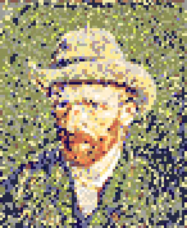 Vincent van Gogh Self-portrait 4 von Wim Heesakkers