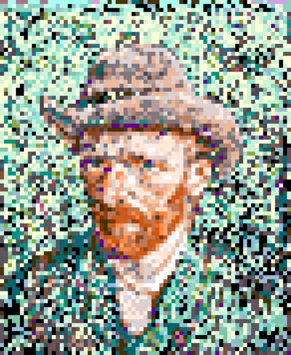 Vincent van Gogh Self-portrait 5 von Wim Heesakkers