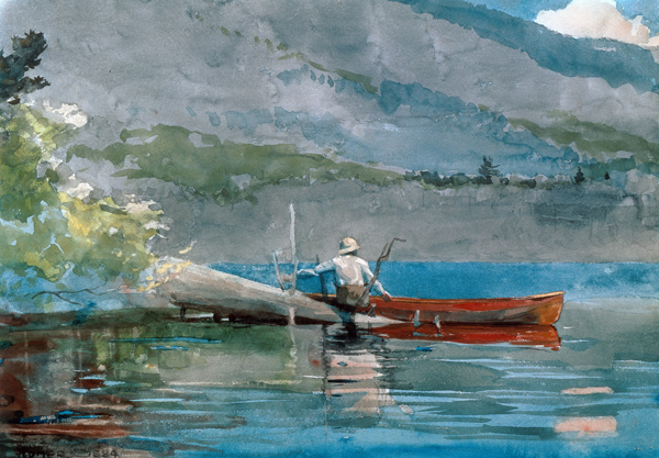 Das rote Kanu. von Winslow Homer