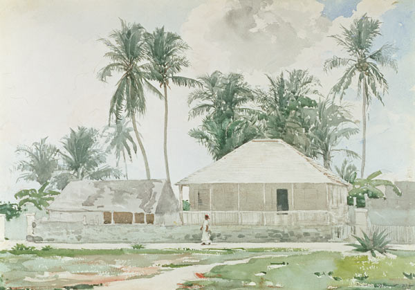 Cabins, Nassau von Winslow Homer