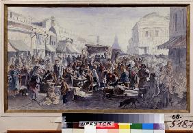 Flohmarkt in Moskau 1875