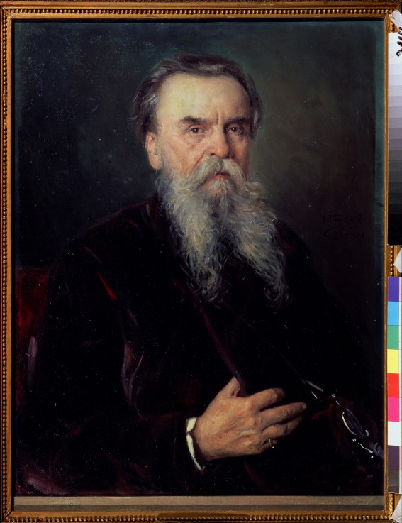 Porträt des Sammlers Iwan Zwetkow (1845-1917) von Wladimir Jegorowitsch Makowski