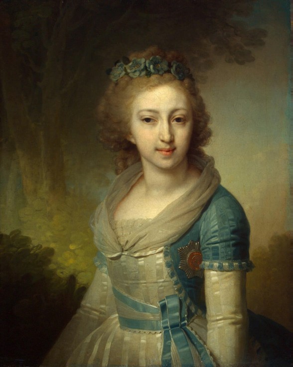 Großfürstin Helena Pawlowna von Russland (1784-1803), Erbprinzessin von Mecklenburg von Wladimir Lukitsch Borowikowski