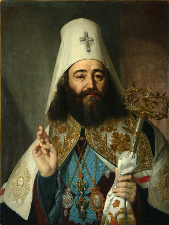 Porträt des Katholikos der Georgisch-Orthodoxen Kirche Anton II. (1788-1811) von Wladimir Lukitsch Borowikowski
