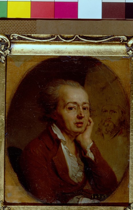 Porträt des Malers Dimitri Lewizki (1735-1822) von Wladimir Lukitsch Borowikowski