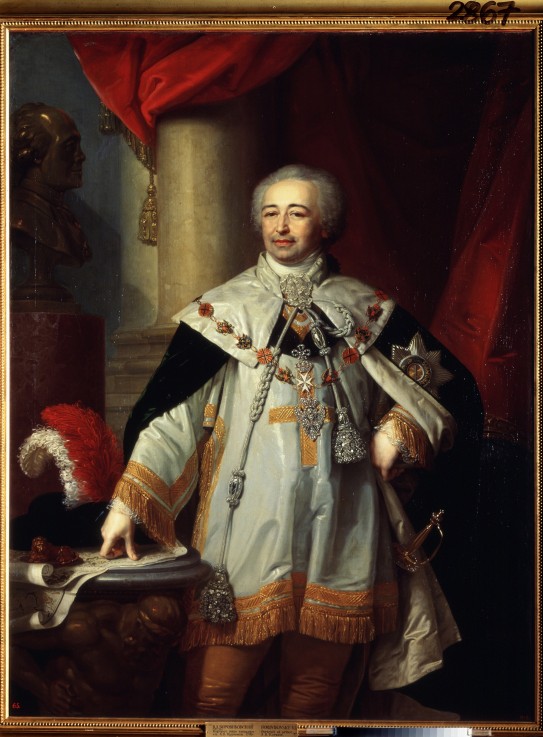 Porträt des Vizekanzlers Fürsten Alexander Kurakin (1752-1818) von Wladimir Lukitsch Borowikowski