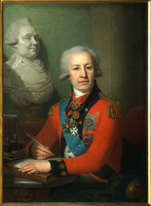 Porträt von Baron Alexei Wassiljew von Wladimir Lukitsch Borowikowski