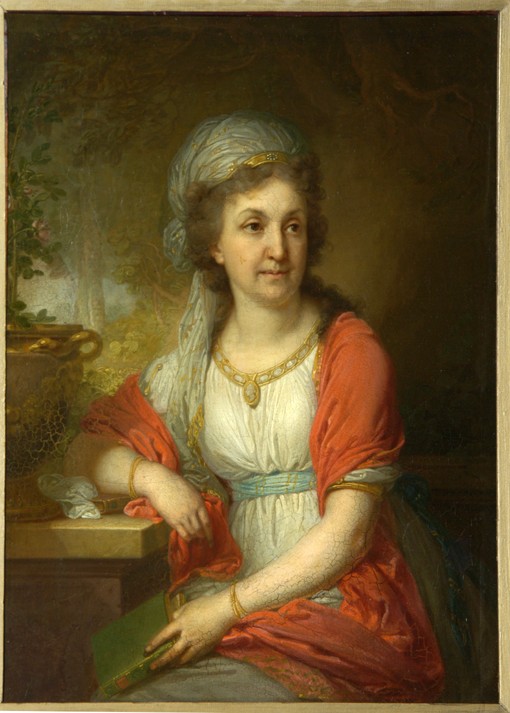Porträt von Gräfin Jekaterina Alexejewna Mussina-Puschkina von Wladimir Lukitsch Borowikowski