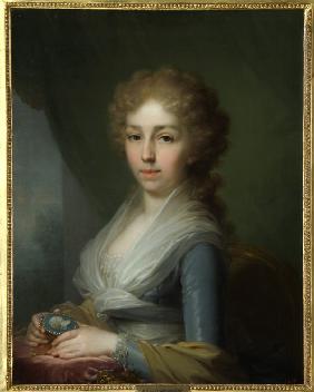 Porträt von Großfürstin Elisabeth Alexejewna (1779-1826) 1795