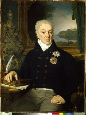 Porträt von Staatssekretär Dmitri Prokowjewitsch Troschtschinski (1754-1829) 1819