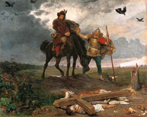 Kasimir I. von Polen (der Erneuerer) bei der Rückkehr nach Polen, 1863