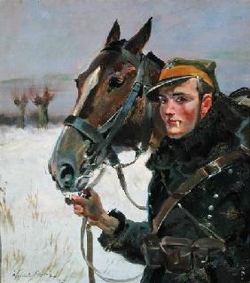 Soldier with a Horse 1923