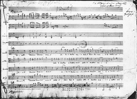 Sunday Vespers von Wolfgang Amadeus Mozart
